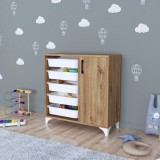 Comoda Aurland 78,5x77x30cm stejar [en.casa] HausGarden Leisure