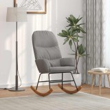 vidaXL Scaun balansoar, gri deschis, catifea 4102621