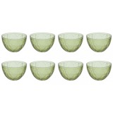 Set boluri, 8 piese, 850 ml, Plastic, Verde