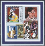 Guineea Bissau 2001 - Picturi de Picasso, Colita. MNH, Nestampilat
