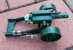 Britains Heavy Howitzer Gun Cannon tun obuzier vintage diecast metal - Made in England