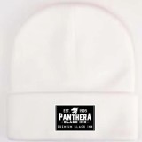 Caciula, Panthera, alba, tesatura termica premium, logo brodat pe patch negru