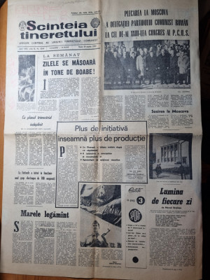 scanteia tineretului 29 martie 1966-art. ion tiriac,etapa diviziei A fotbal foto