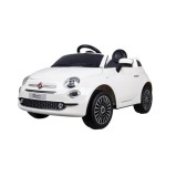 Masinuta electrica cu telecomanda Fiat 500 Alb MP3 si Remote Control, acumulator 6V, viteza max 3 km/h, Carpoint