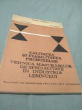 CALITATEA SI FIABILITATEA PRODUSELOR TEHNICA MASURARILOR IN IND.LEMNULUI, Alta editura, Alte materii, Clasa 10