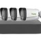 Sistem supraveghere Tiandy ColorMaker PoE, 4MP, Audio, Iluminare suplimentara cu LED alb 15m, MicroSD, Kit-Tia4MPECMPOE SafetyGuard Surveillance