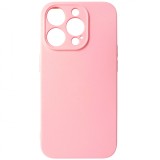 Husa silicon TPU Matte roz deschis pentru Apple iPhone 15 Pro