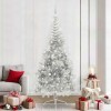VidaXL Pom de Crăciun artificial pre-iluminat Argintiu 240 cm PET 3397235