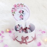 Cumpara ieftin Trusou Botez cu 8 Piese Imprimat, Minnie Mouse, Culoare Roz Pudra - TB219