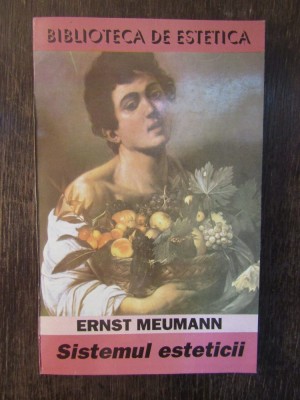 SISTEMUL ESTETICII - ERNST MEUMANN foto