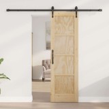 vidaXL Ușă glisantă Manual ORKDAL Maro 61 x 198.5 cm Lemn masiv de pin