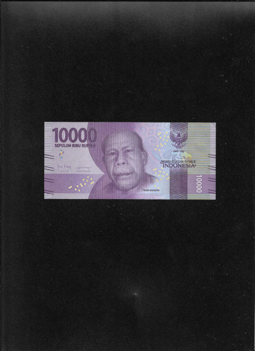 Indonesia Indonezia 10000 rupiah rupii 2016 seria0391063 aunc