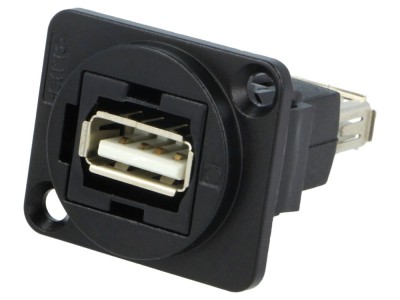 Conector adaptor USB 2.0 metalic foto