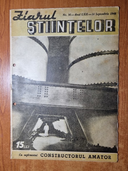 ziarul stiintelor 14 septembrie 1948-articolul painea,viata poate fi prelungita