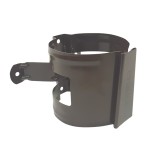 Colier burlan pentru sistem pluvial, Bilka, metalic, maro inchis (RAL 8019), lucios, D 90 mm