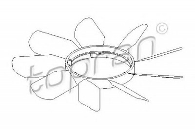 Elice ventilator racire motor MERCEDES E-CLASS Combi (S210) (1996 - 2003) TOPRAN 400 999 foto
