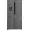 Side by side Bosch KFI96AXEA, No Frost, 574 l, Dozator de apa, Iluminare LED, Sistem Multi Airflow, Clasa E