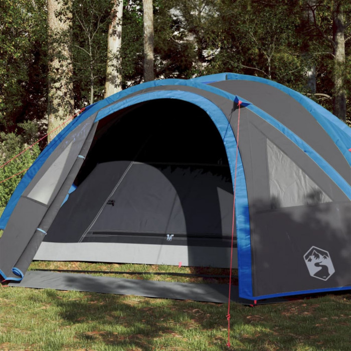 Cort camping 4 pers., albastru, impermeabil, configurare rapida GartenMobel Dekor