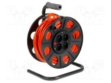 Prelungitor alimentare JONEX 3x1,5mm&sup2; bobinat 30m cu 4 prize PVC 10A