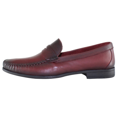 Mocasini barbati piele naturala - Dogati shoes bordo - Marimea 43 foto