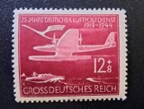 Germania (Grossdeutsches Reich) 1944 - 25 de Ani de Serviciu Poștal Aerian German 12+38 Pf. (Marcă Poștală Neștampilată) - Cod: -OD1