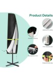 Cumpara ieftin Husă pentru umbrelă de grădină 420D Oxford 265x40/70/50 cm neagră