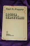 Karl Popper &ndash; Logica cercetarii