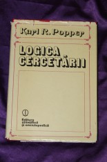 Karl Popper &ndash; Logica cercetarii