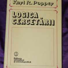 Karl Popper – Logica cercetarii
