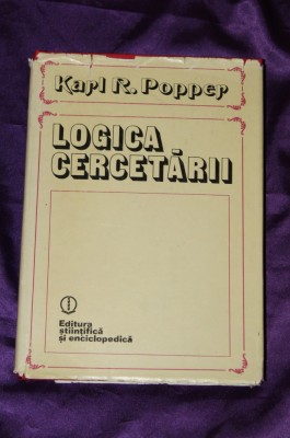 Karl Popper &amp;ndash; Logica cercetarii foto
