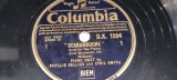 PLACA GRAMOFON / PATEFON. COLUMBIA SCARAMOUCHE P.1 SI 2 piano