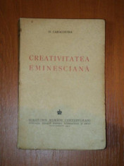 CREATIVITATEA EMINESCIANA DE D. CARACOSTEA, BUC. 1943 foto
