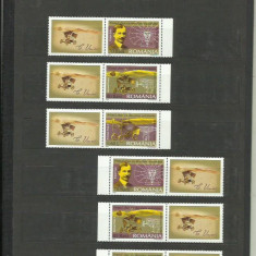 Romania MNH 2006 - Centenarul Traian Vuia - LP 1712 X2 cu vigneta stanga-dreapta