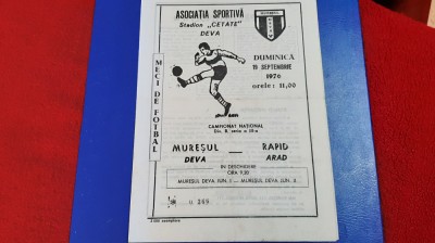 program Muresul Deva - Rapid Arad foto