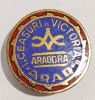 INSIGNA CEASURI VICTORIA ARADORA ARAD EMAIL ALBASTRU CEAS( CITITI DESCRIEREA ), Romania de la 1950