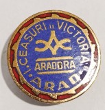 INSIGNA CEASURI VICTORIA ARADORA ARAD EMAIL ALBASTRU CEAS( CITITI DESCRIEREA ), Romania de la 1950
