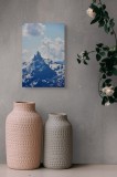 Tablou Canvas pe temă apei și v&acirc;rfurilor albe, 26 x 39 cm, CMCLASS