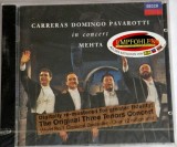 Carreras Domingo Pavarotti Mehta &lrm;&ndash; In Concert cd nou sigilat Decca Europa 1990