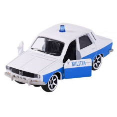 Masinuta Majorette Dacia 1300 militia alb albastru