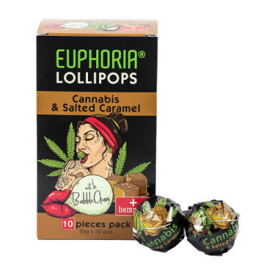 Acadele cu aroma de canabis, Euphoria, Salted Caramel, 1 buc foto