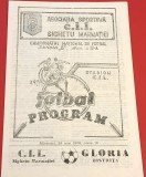 Program meci fotbal CIL SIGHETU MARMATIEI - &quot;GLORIA&quot; BISTRITA (28.05.1986)