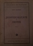 INDIVIDUALITATE SI DESTIN