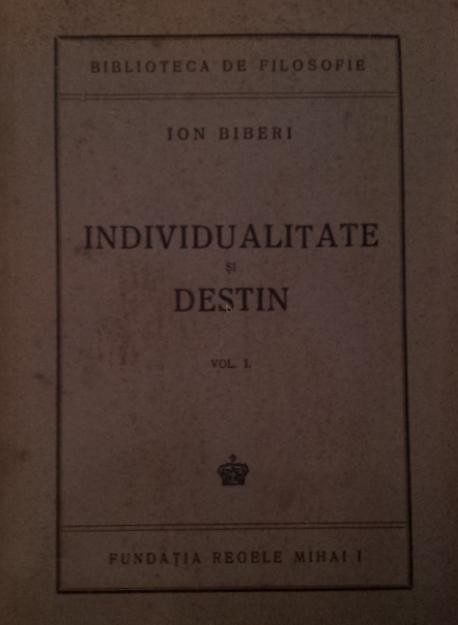 INDIVIDUALITATE SI DESTIN