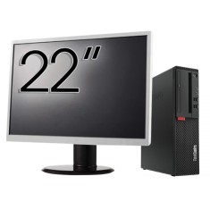 Pachet Calculator Second Hand Lenovo M710 SFF, Intel Core i5-6500 3.20GHz, 8GB DDR4, 256GB SSD + Monitor 22&amp;quot; NewTechnology Media