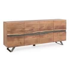 Comoda lemn 4 usi Aron 198x43x85 cm