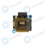 Conector buton HTC Desire X T328e, piesă de schimb argintie BUTC