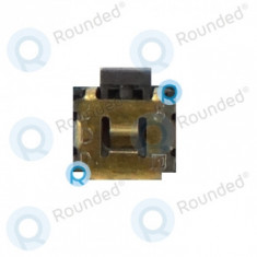 Conector buton HTC Desire X T328e, piesă de schimb argintie BUTC