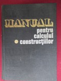 Manual pentru calculul constructiilor-Andrei C.Caracostea