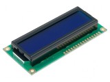 Afișaj LCD alfanumeric STN 16x2 albastru LED