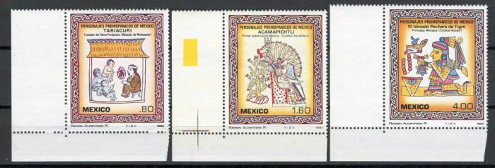 Mexic 1982 MNH - Personalitati prehispanice, nestampilat